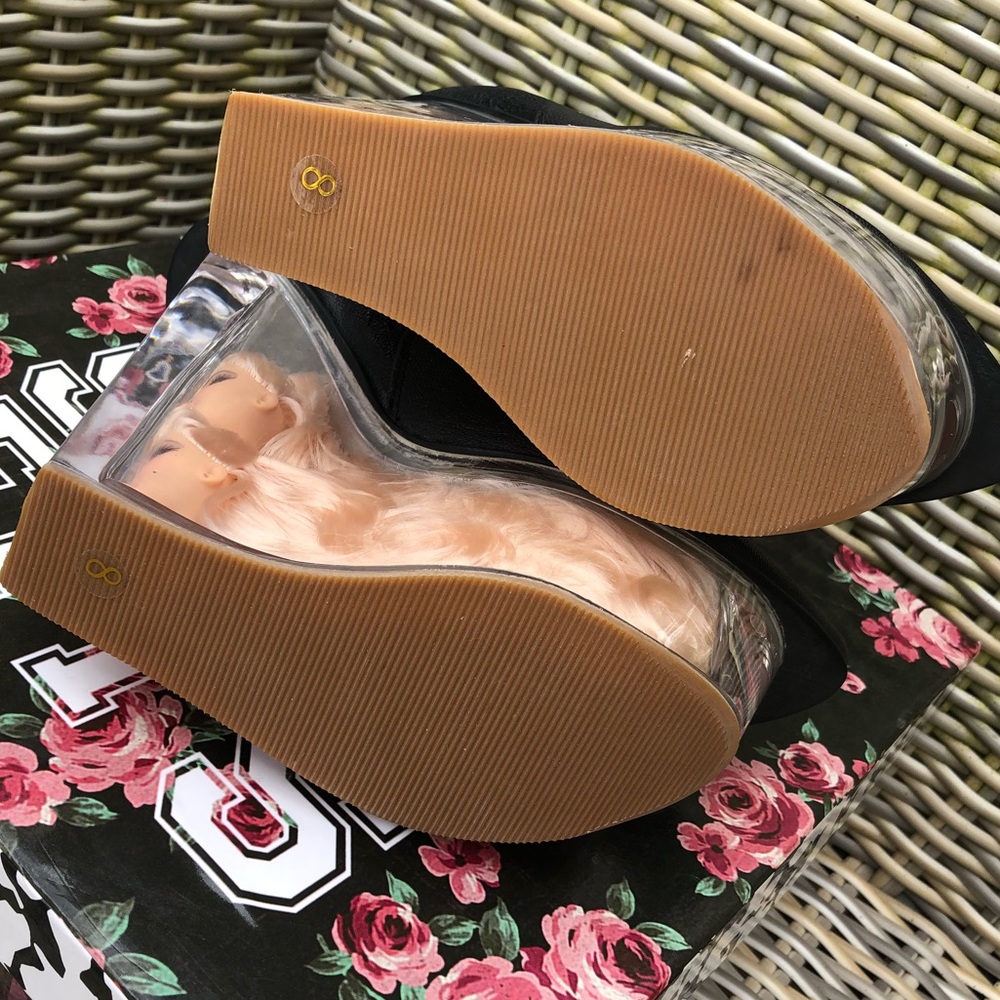 Jeffrey Campbell Icy Barbie Boots 8 Doll Head NEW - Picture 11 of 16